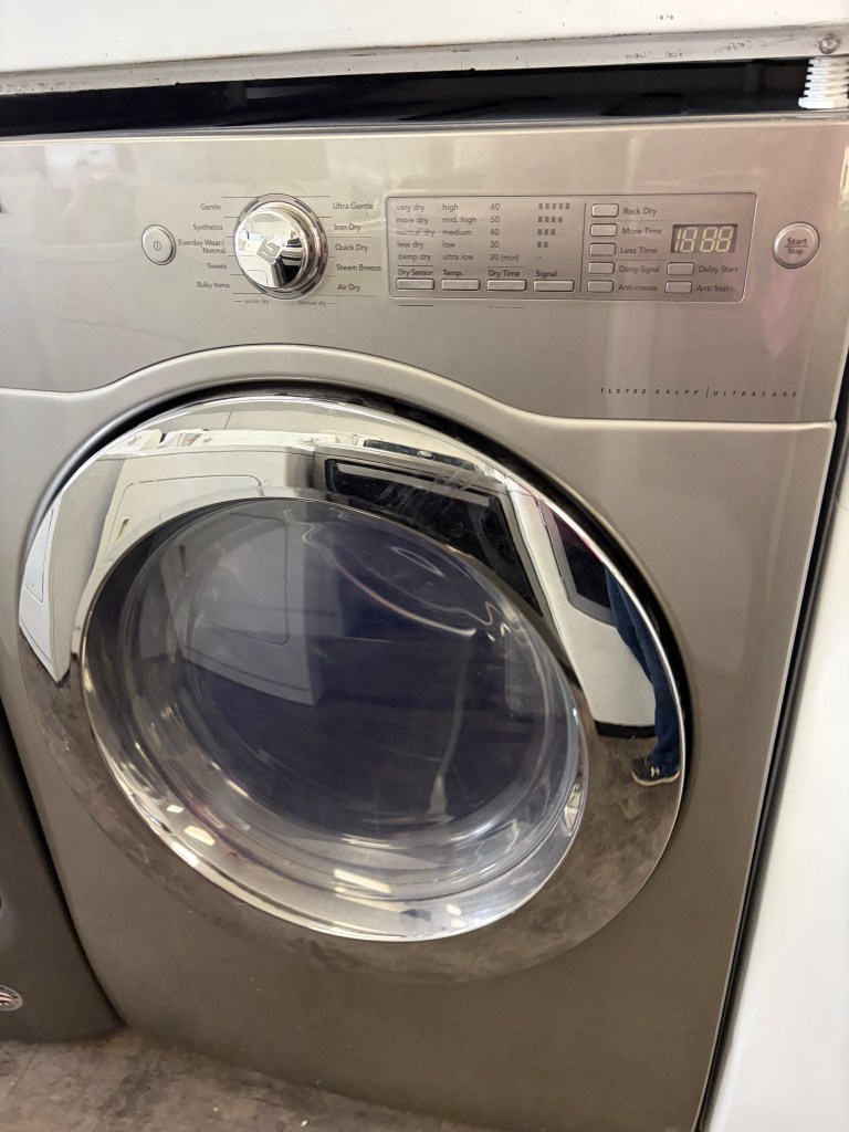 Titanium Front Load Asko Dryer with Stainless Drum Stock#D-DC06223