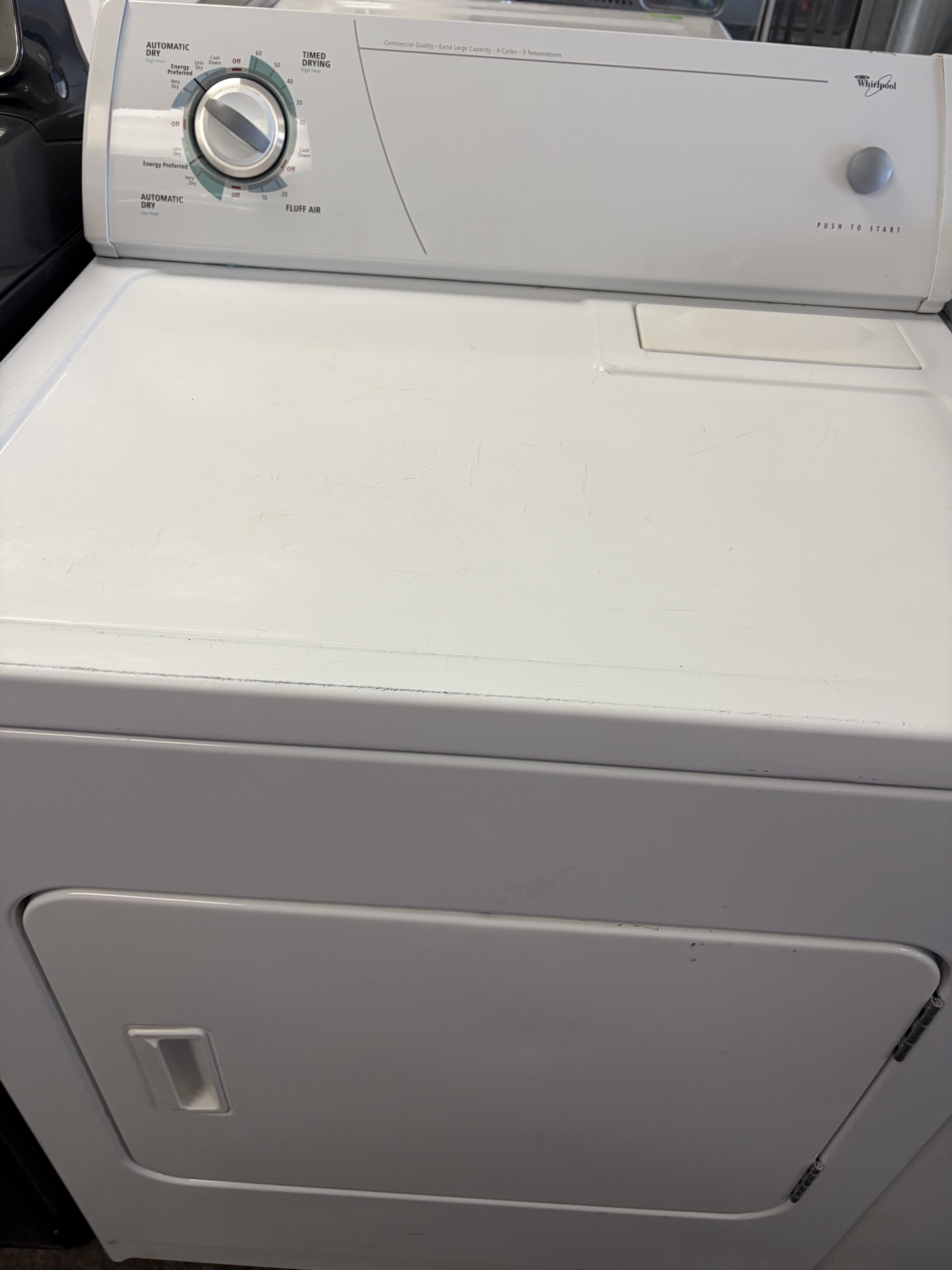 Whrilpool Extra Large Capacity Dryer Stock#D-BH06091
