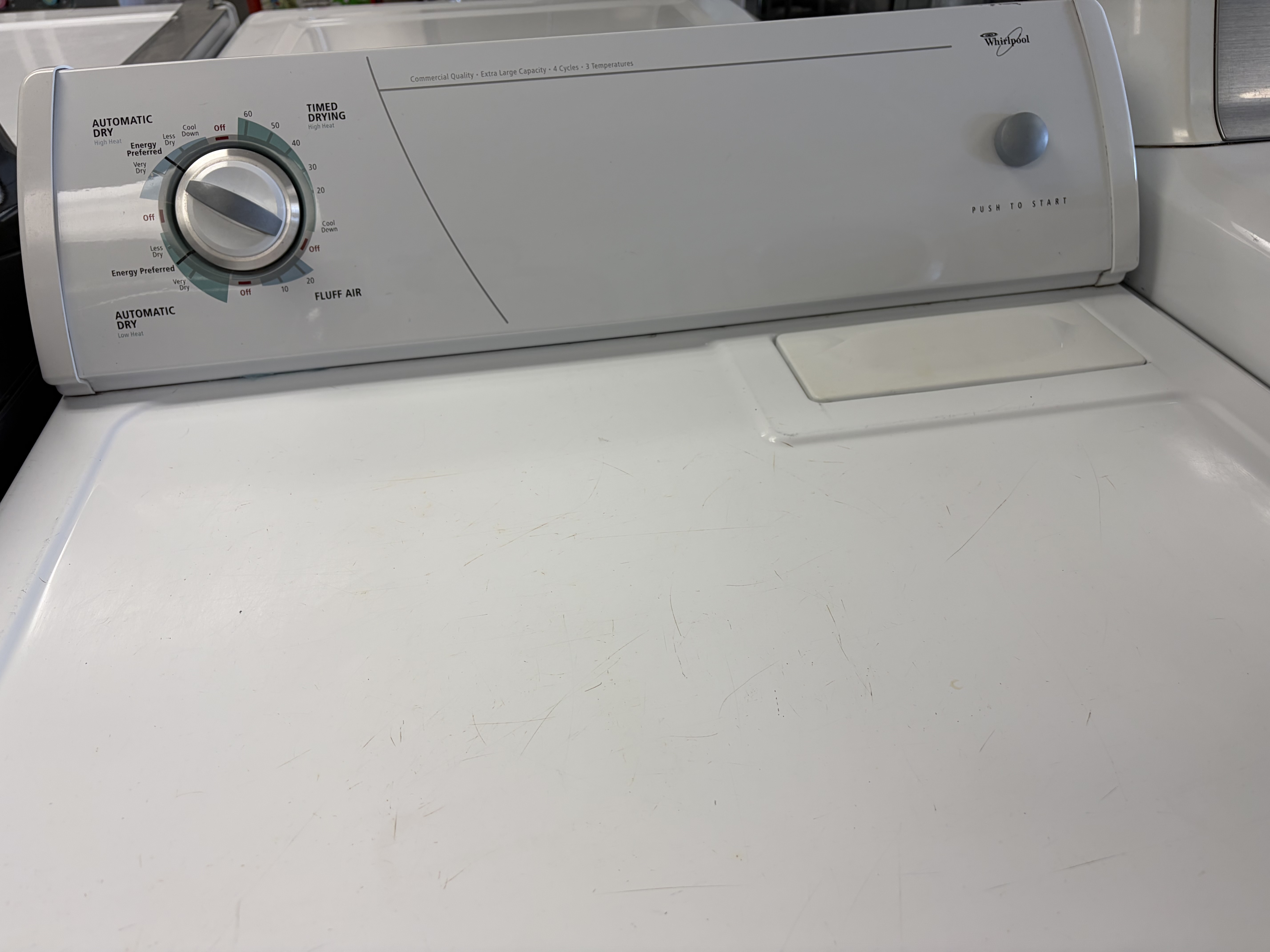 Whrilpool Extra Large Capacity Dryer Stock#D-BH06091 - Image 3