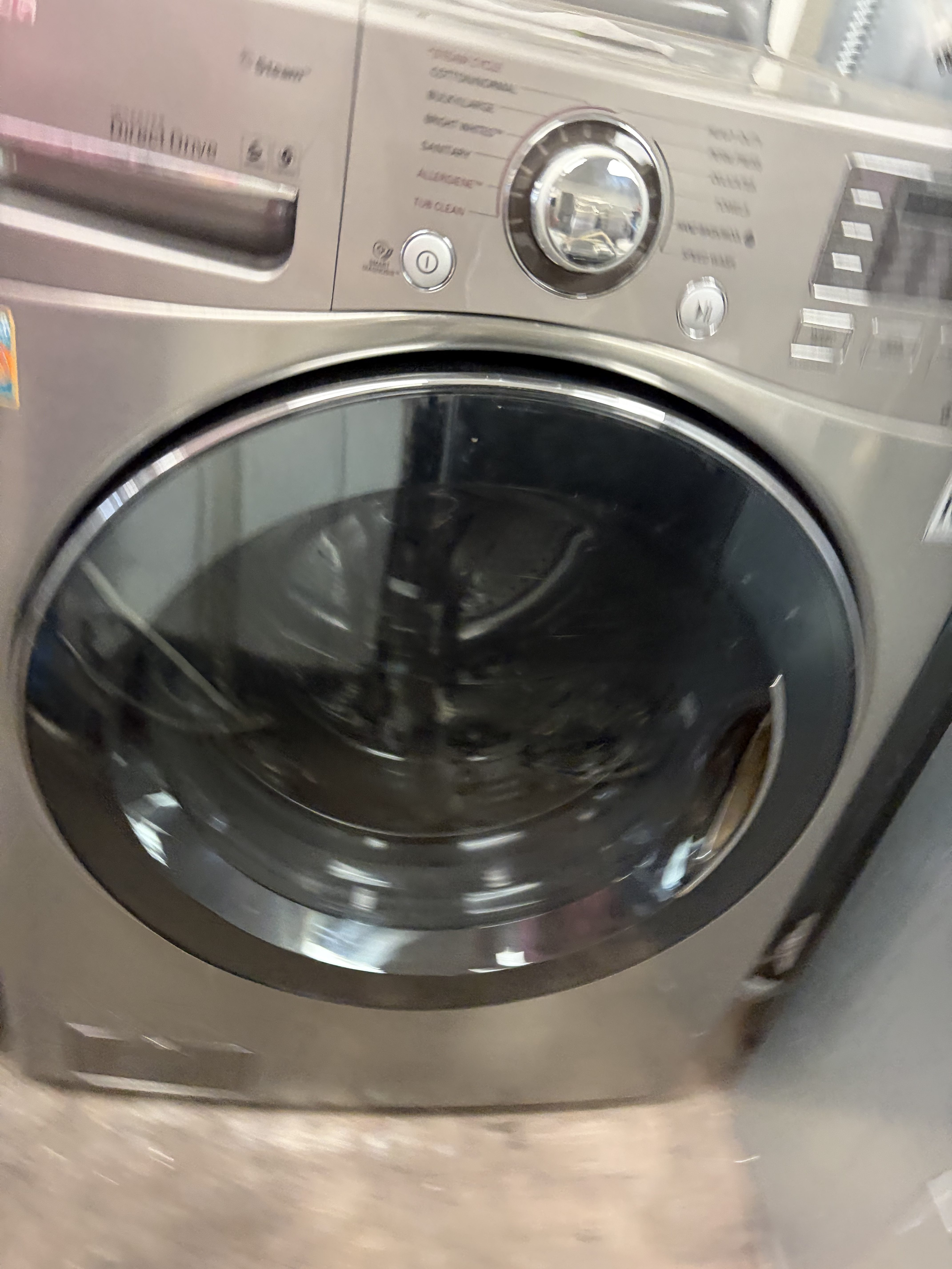 Steam Titanium LG Front Load 4.5CuFt Washer Stock#W-BB07082