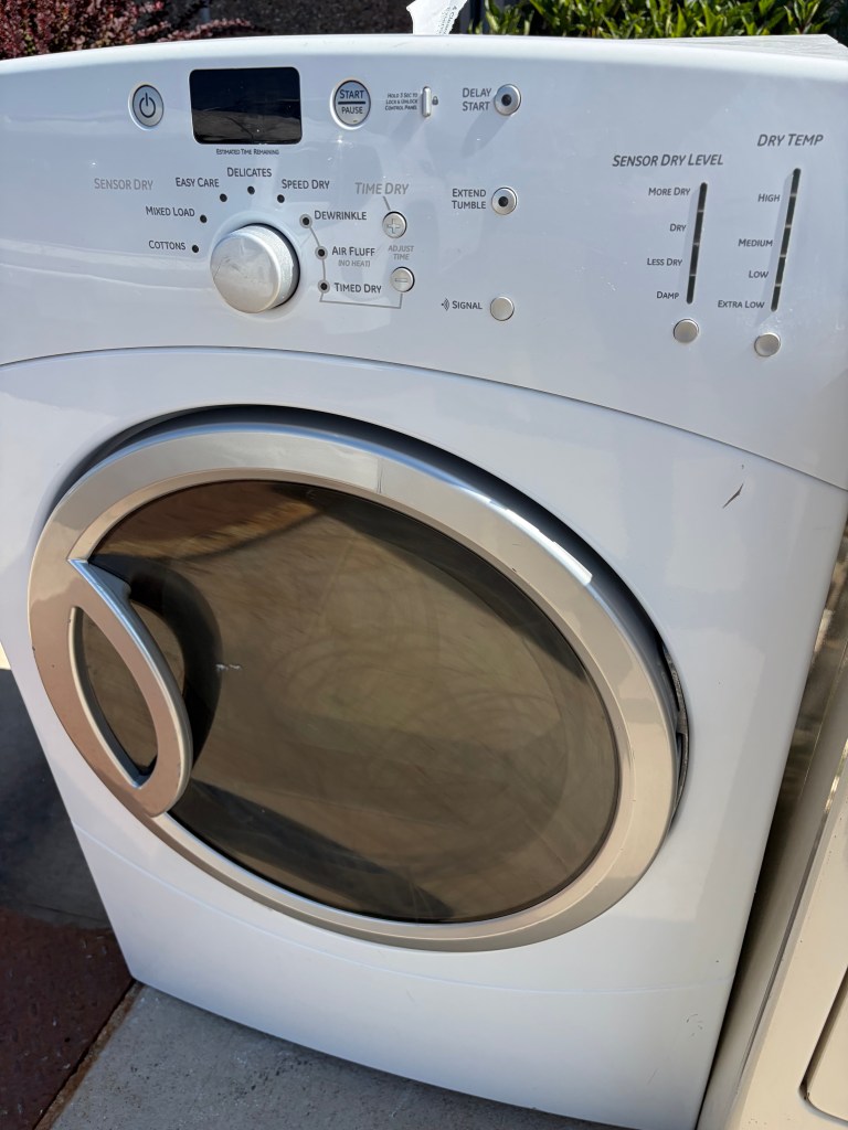 Front Load GE Dryer Stock#D-BC07173