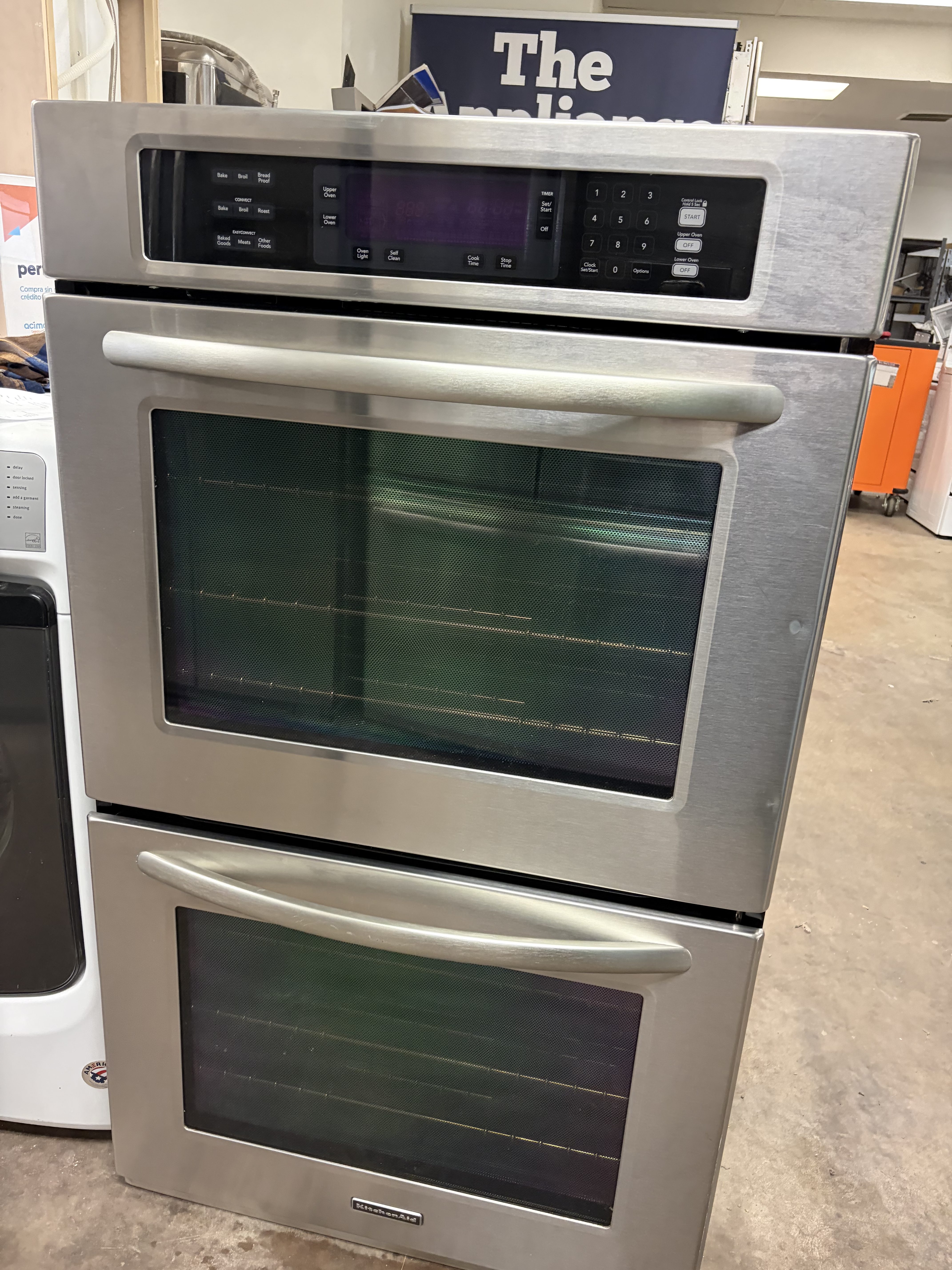 30" Wide Built In Double Wall KitchenAid Oven Stock#S-AJ07239 - Image 3