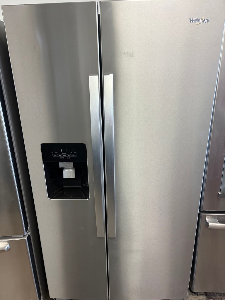 2024 Stainless Steel Whirlpool 25 CuFt SxS Refrig Stock#R-AL09083