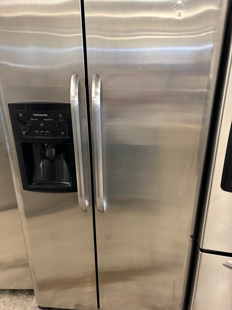 Frigidaire Counter Depth Stainless Steel Side by Side Refrig Stock#R-BB09142
