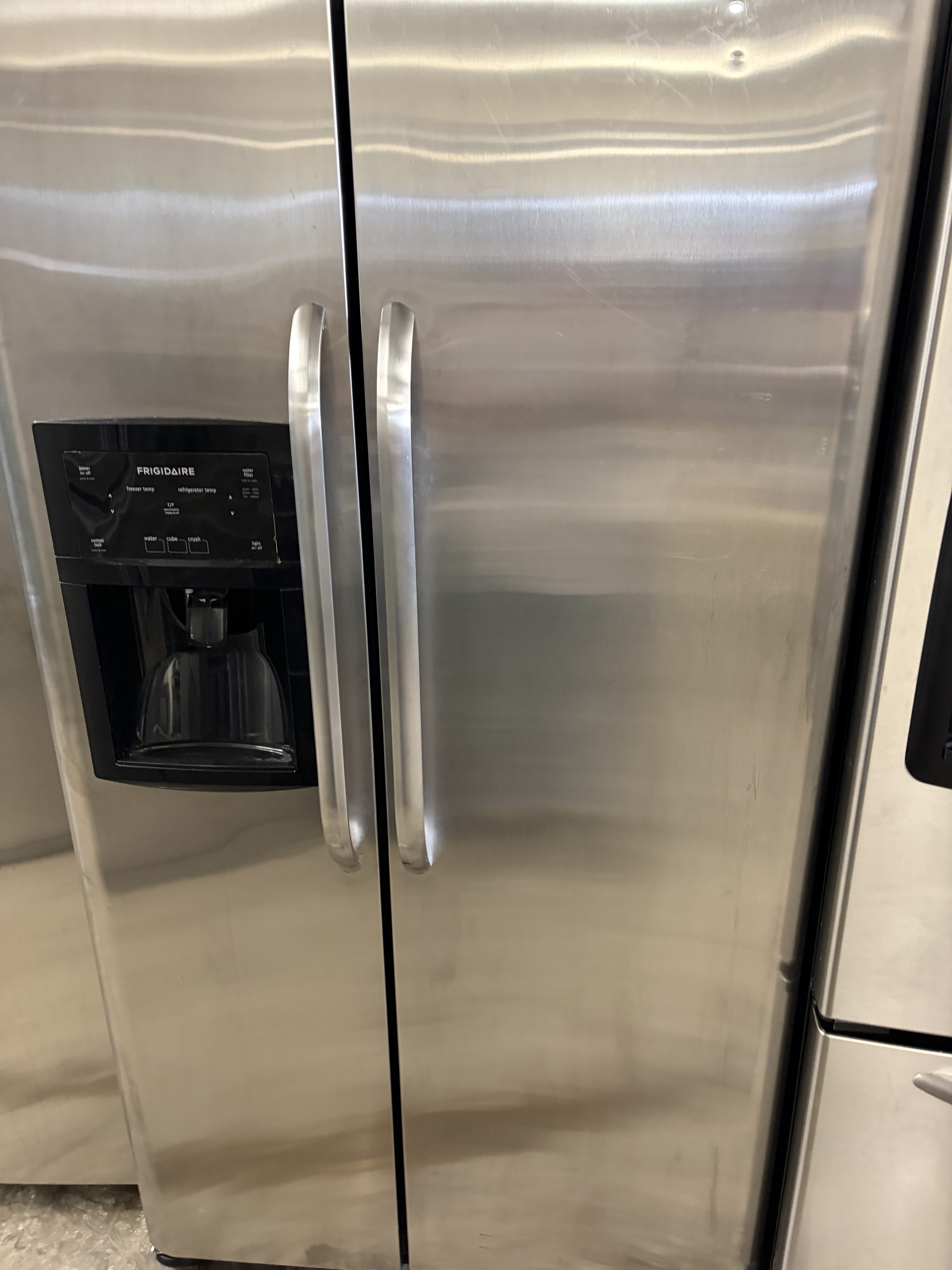 Frigidaire Counter Depth Stainless Steel Side by Side Refrig Stock#R-BB09142
