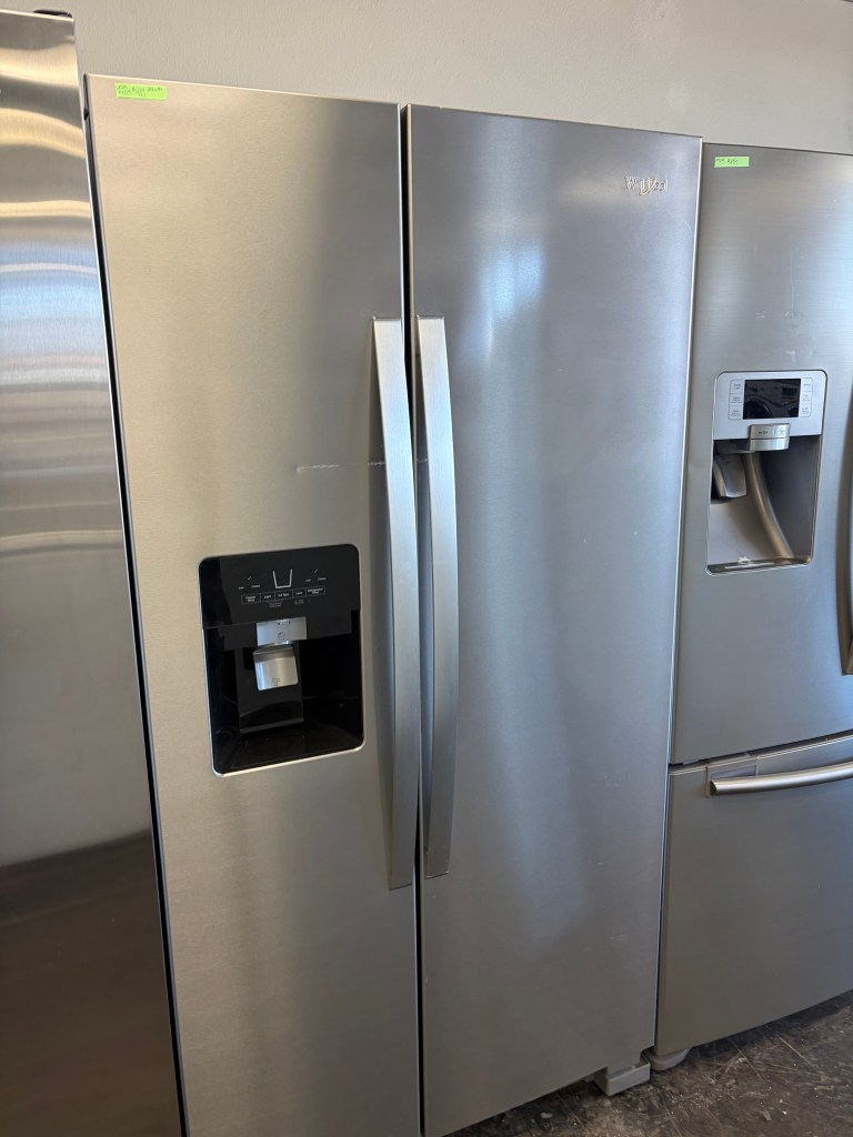 2024 Stainless Steel Whirlpool Side by Side Refrig Stock#R-AE09145