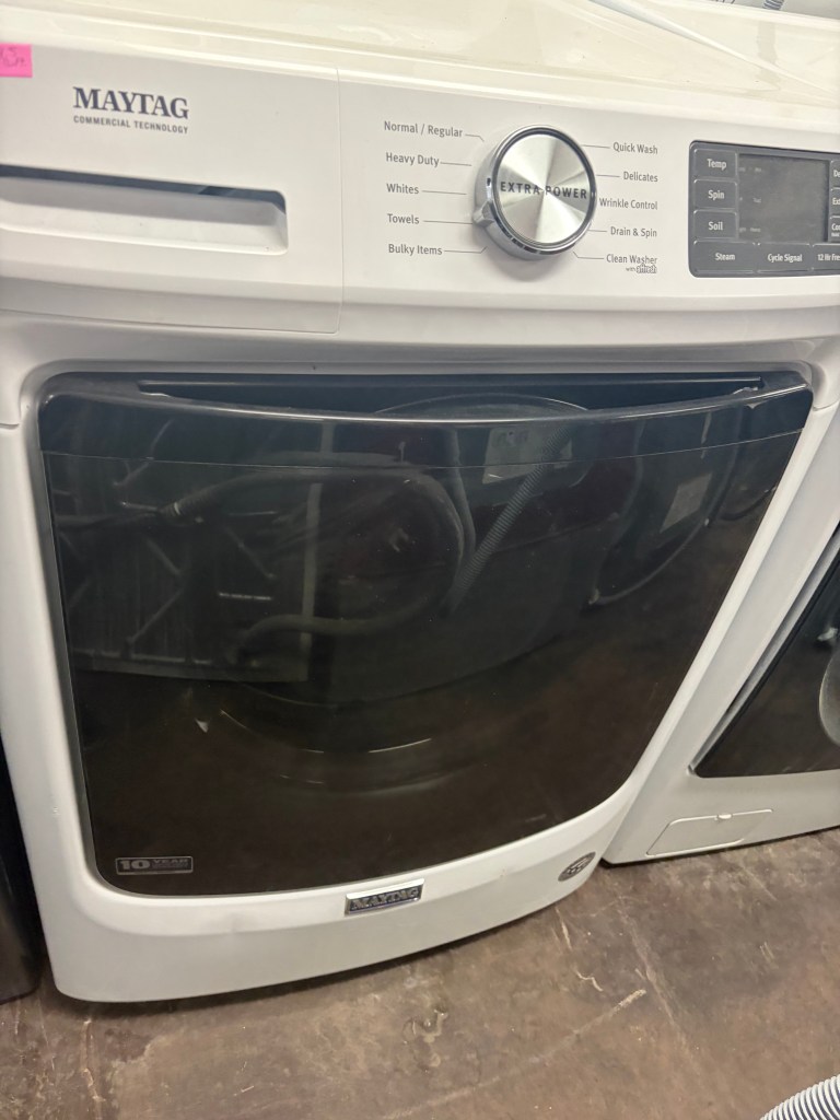 Steam Front Load Maytag Washer Stock#W-AN09141