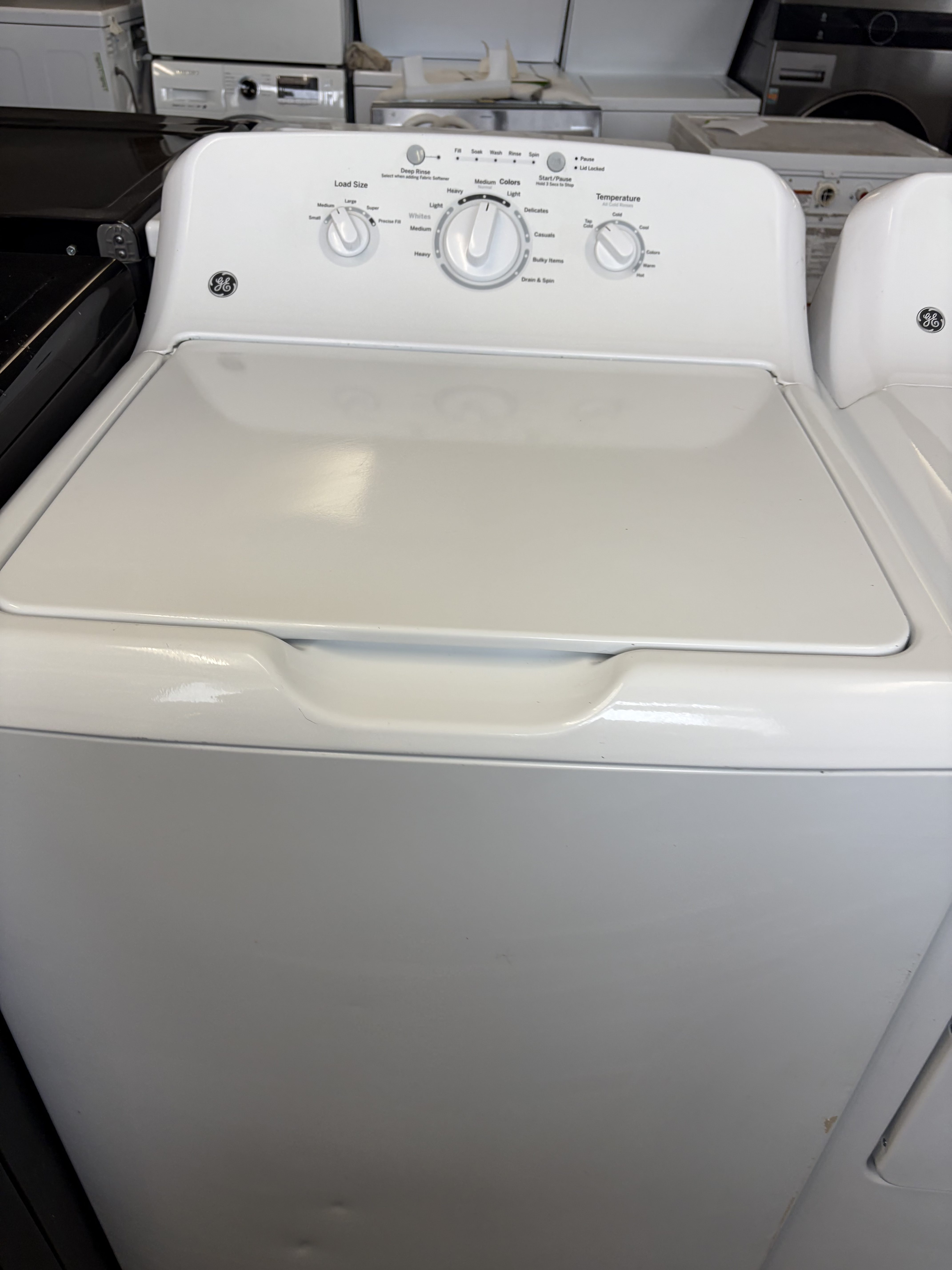 GE HE Stainless Tub Super Capacity Washer & Dryer Set Stock#WD-BD09151 - Image 2