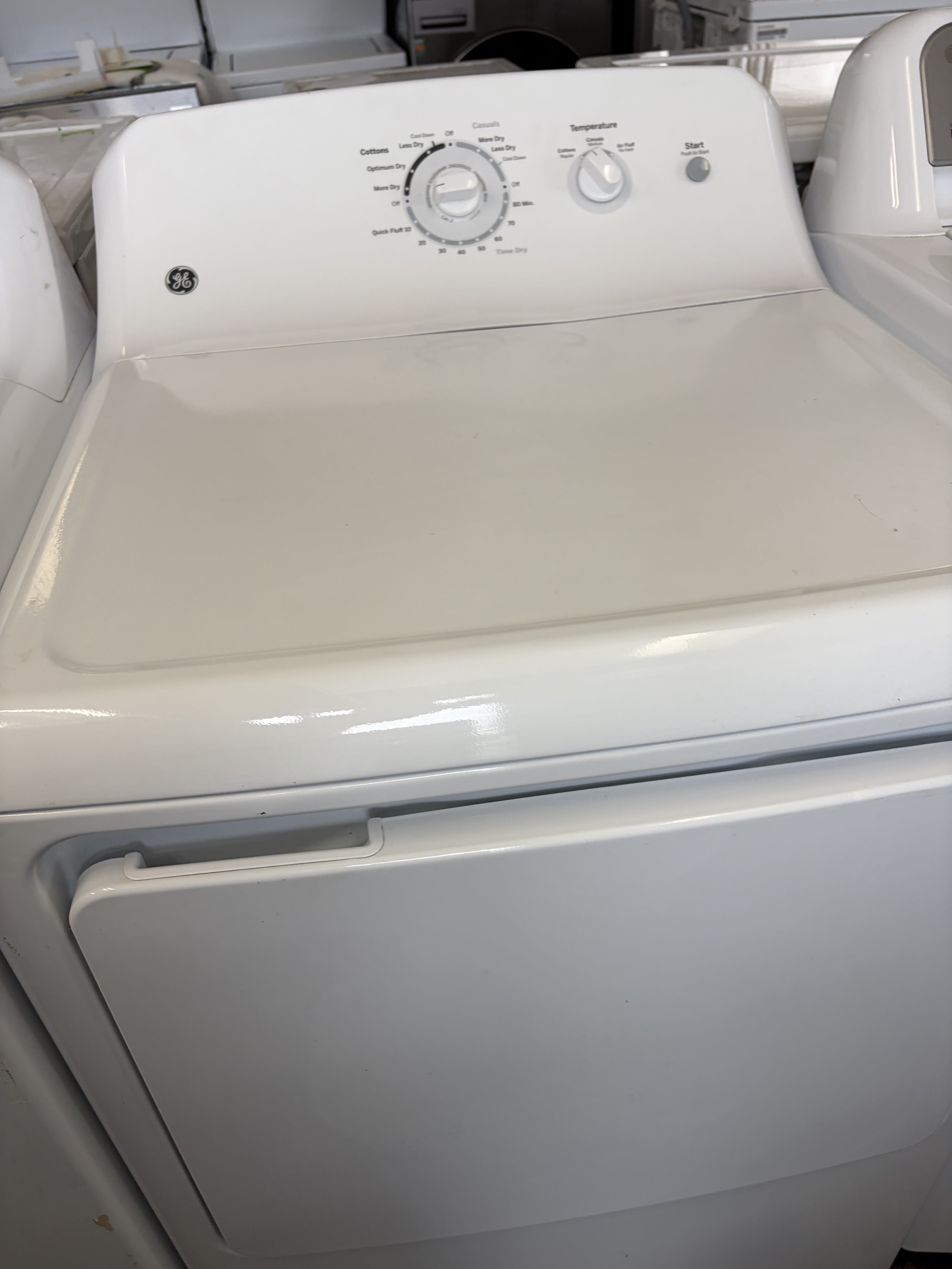 GE HE Stainless Tub Super Capacity Washer & Dryer Set Stock#WD-BD09151 - Image 4