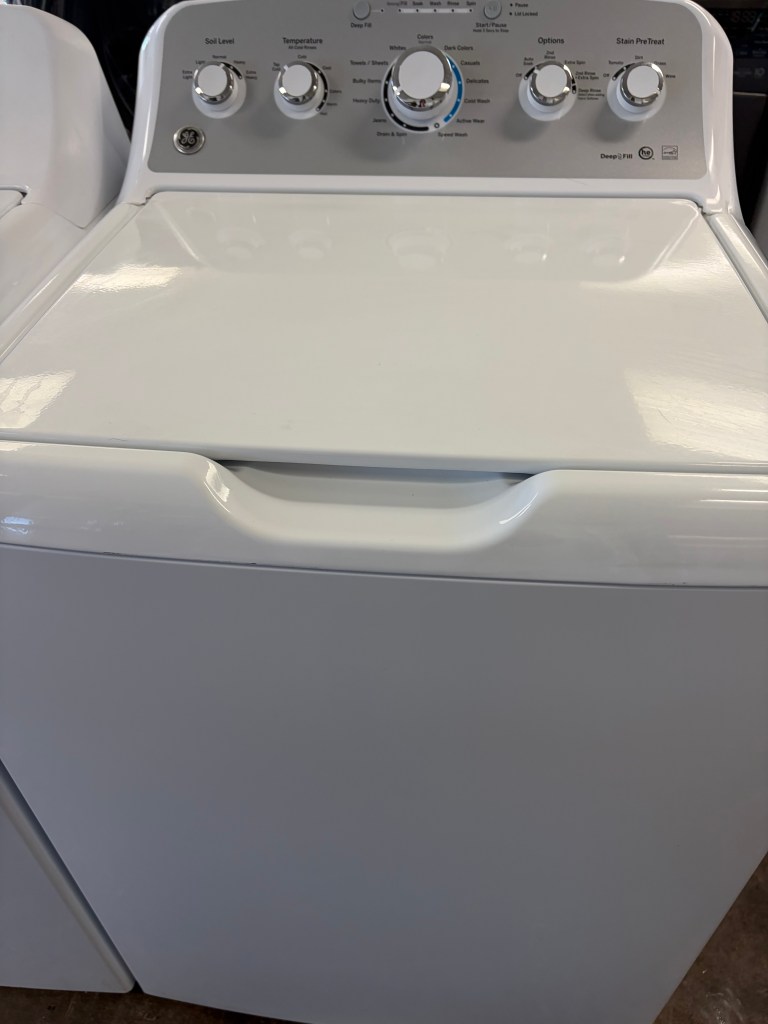 GE HE Super Capacity-Stainless Tub Washer with Deep Fill Stock#W-AH10057